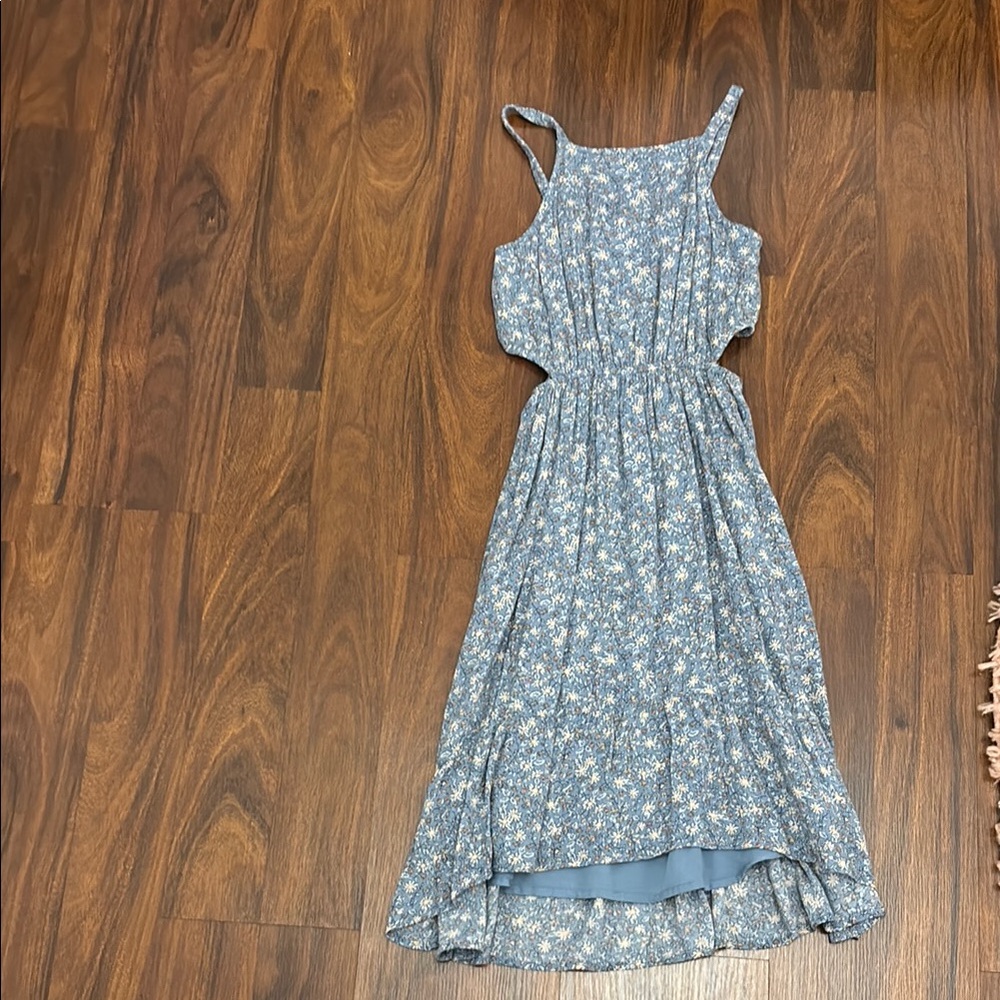 Abercrombie Kids Blue Floral Casual Dress